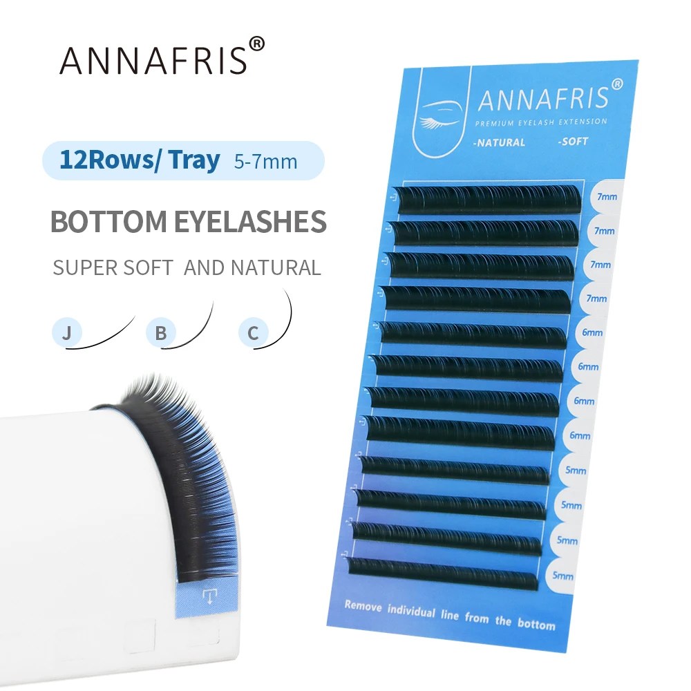 Individual Lash Tray - ANNAFRIS Ciglia inferiori 5-7mm Mix Estensione