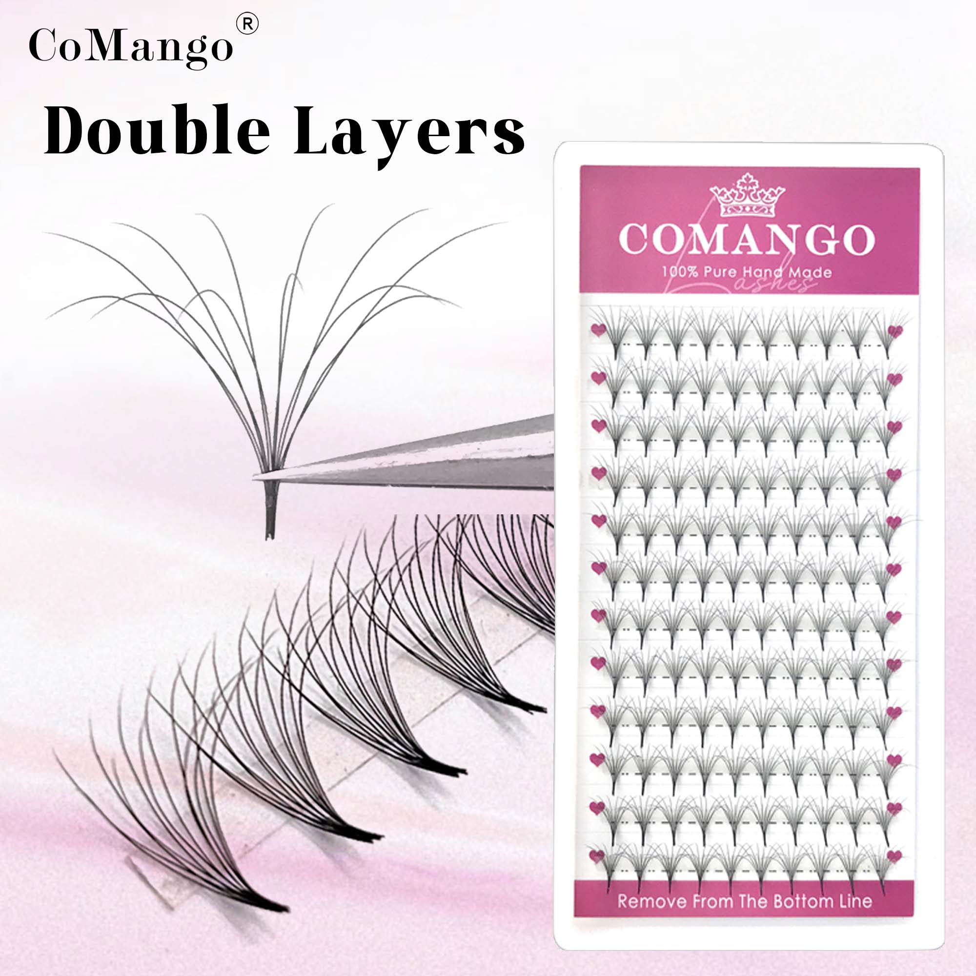 Mega Volume Lash - COMANGO grazioso doppio strato soffici fan