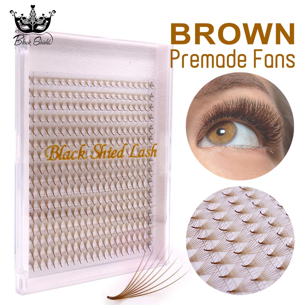 Eyelash Extension Remover At Home - 320 Ventagli Premade Colorati con Base