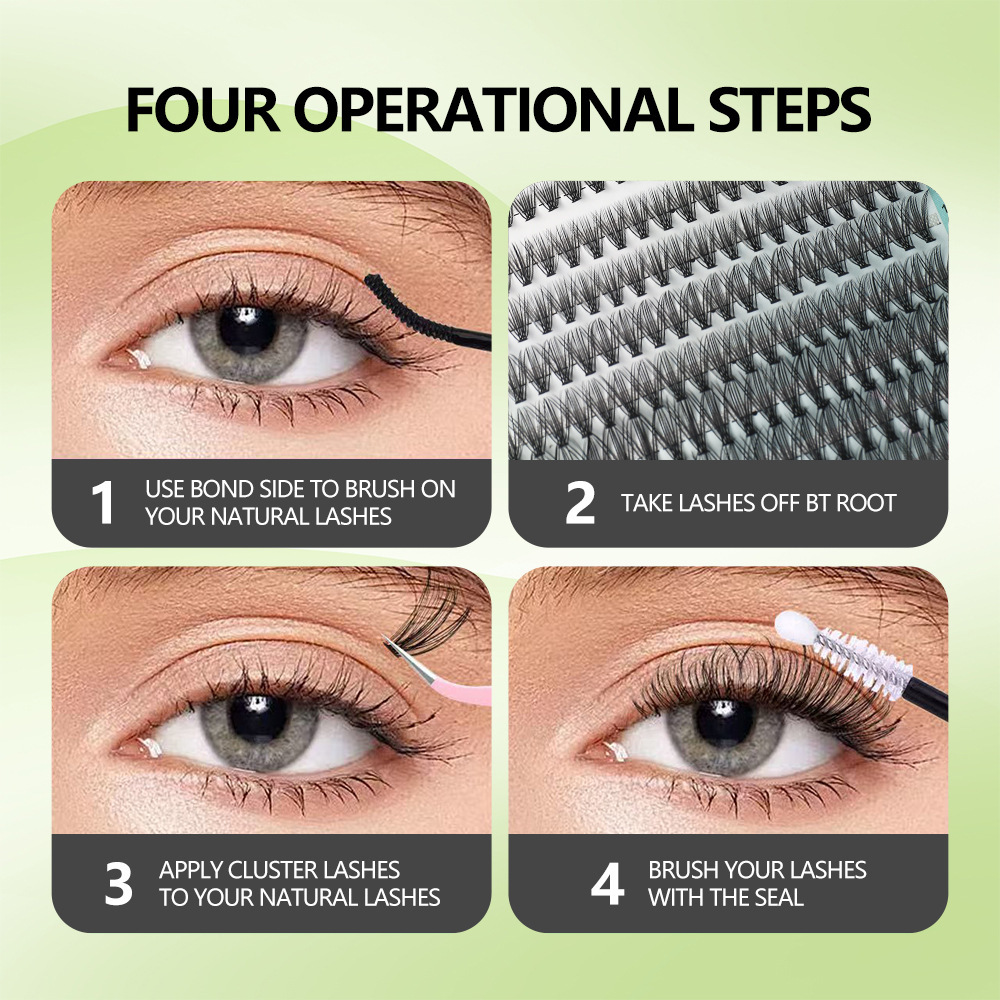 Kit Ciglia Finte a Ciuffetti F - Eyelash Extension Volume Cat Eye recensione e prezzo