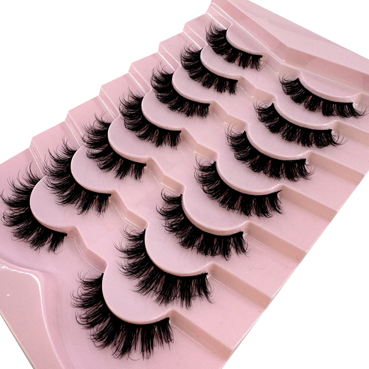 AMSDCN 7 Paia di Ciglia Finte  - Eyelash Extension Volume Cat Eye recensione e prezzo