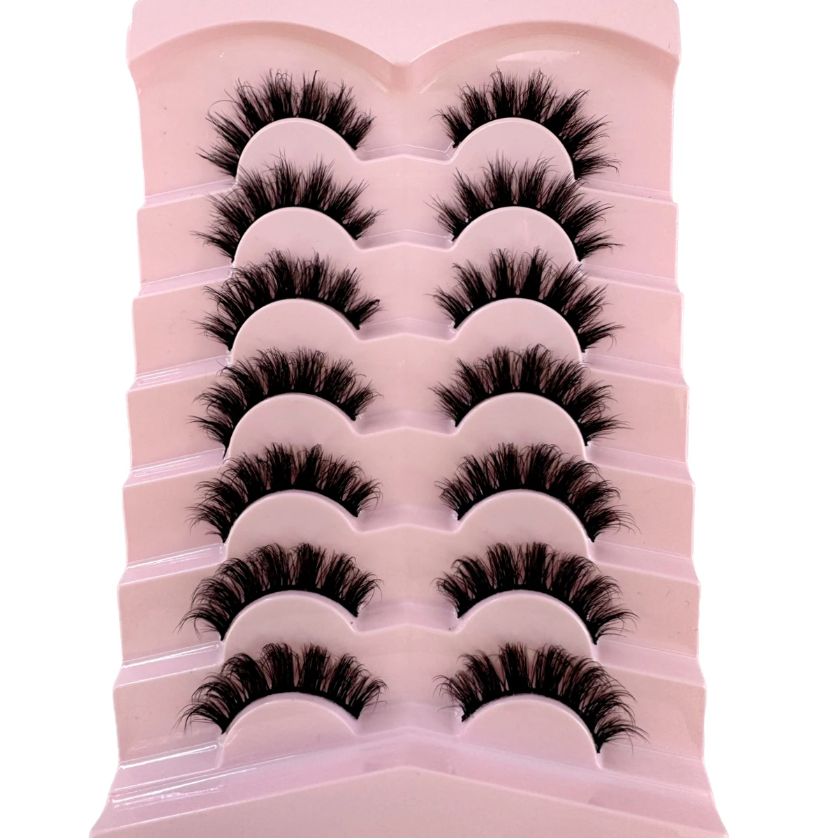 AMSDCN 7 Paia di Ciglia Finte  - Eyelash Extension Volume Cat Eye recensione e prezzo