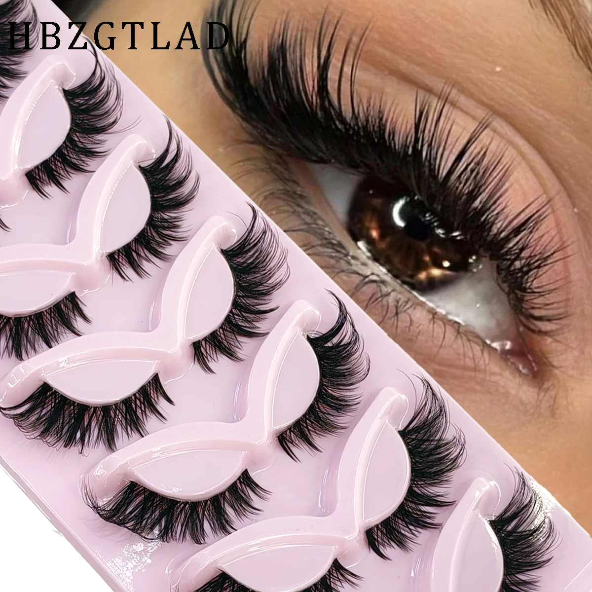 HBZGTLAD 7 paia di ciglia fint - Eyelash Extension Volume Cat Eye recensione e prezzo