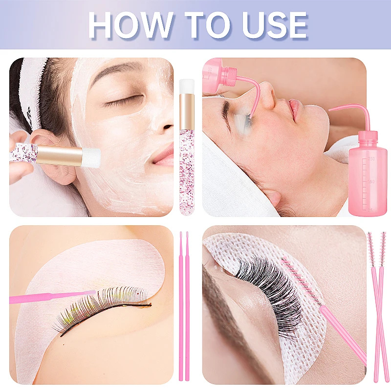 153 pz/set Estensione Delle Ci - Eyelash Extension Wash Kit recensione e prezzo