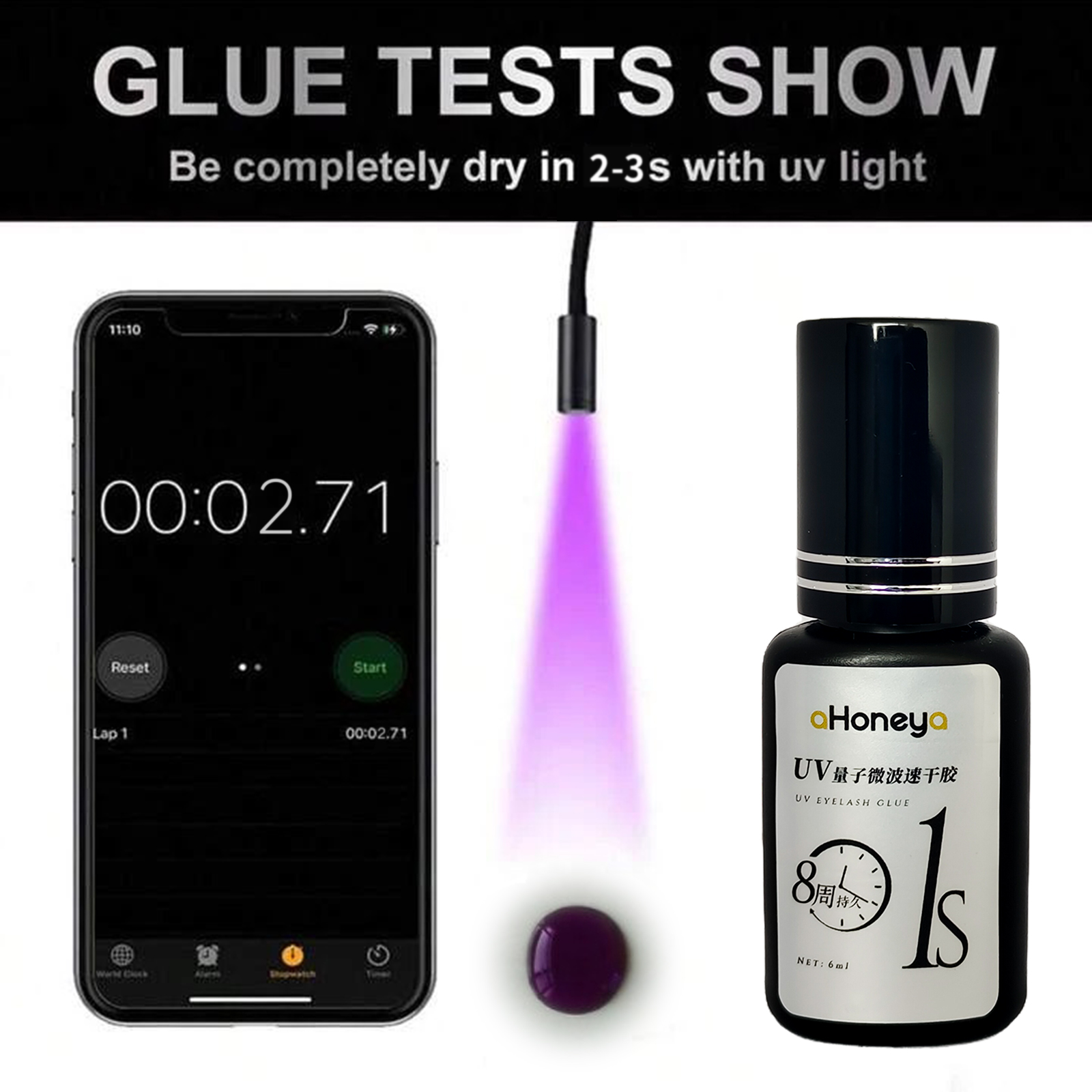 Colla per innesto ciglia UV da - Eyelash Extension Uv Glue recensione e prezzo