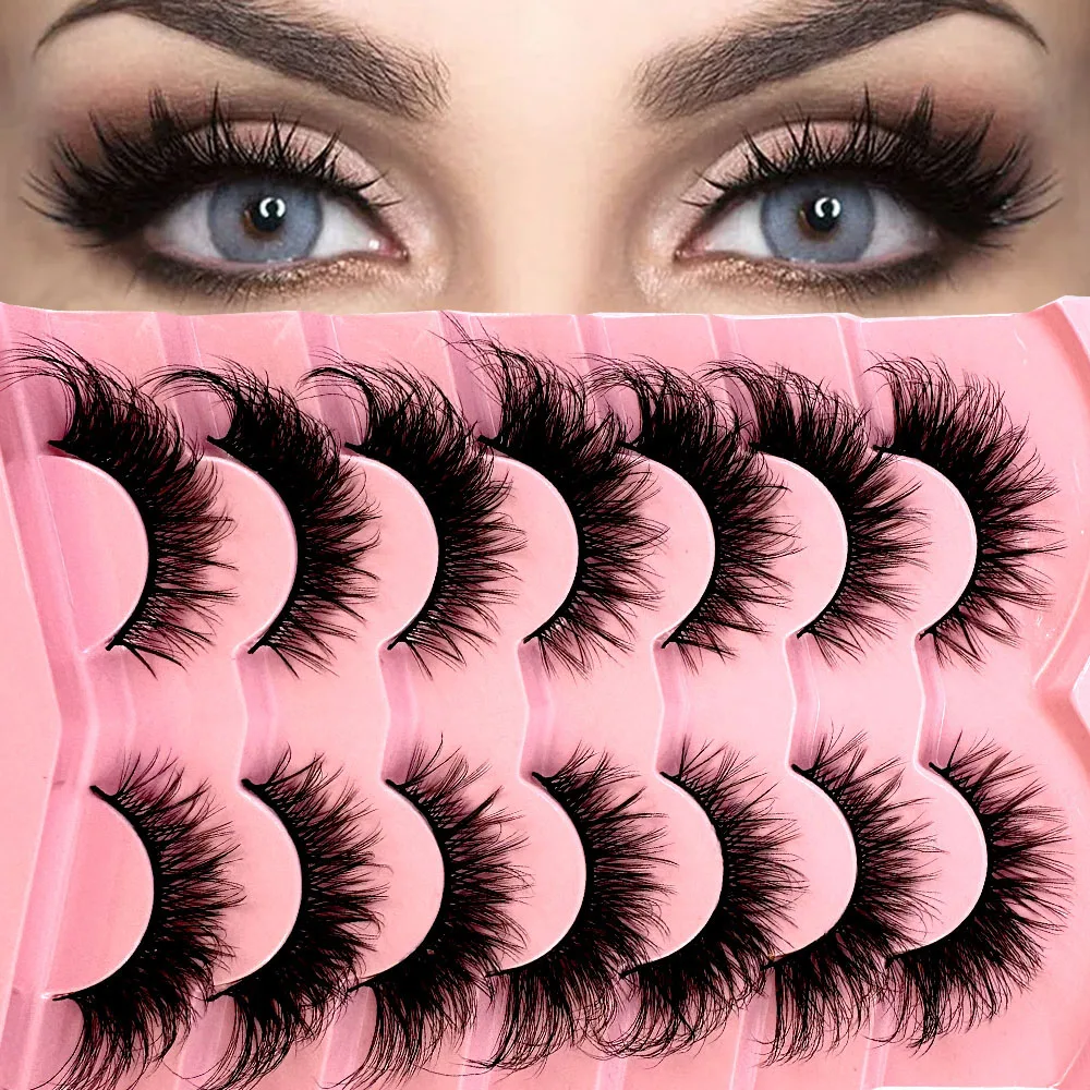 7 paia di ciglia finte effetto - Eyelash Extension Volume Cat Eye recensione e prezzo