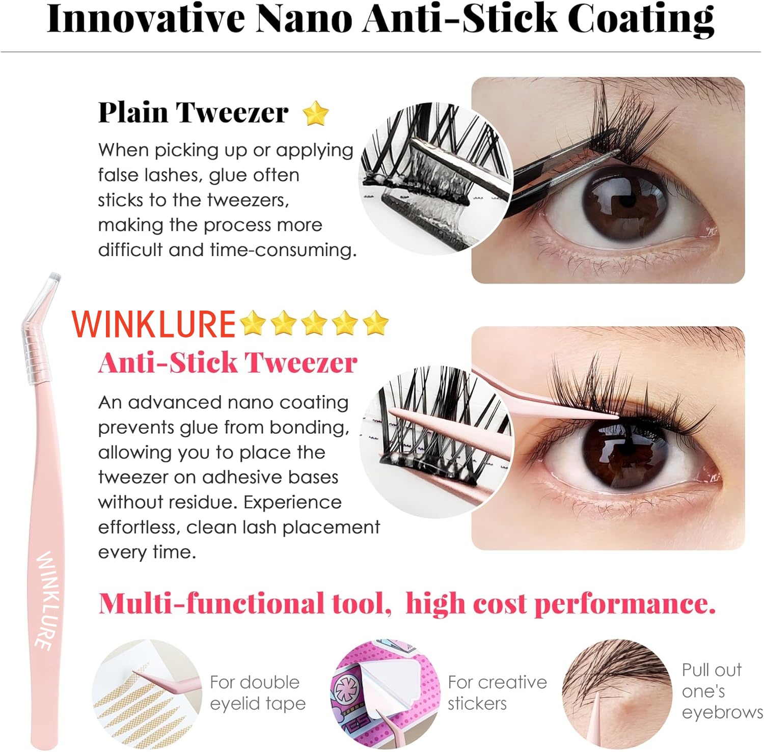 WINKLURE Ciglia Finte Autoades - Eyelash Extension Uv Glue recensione e prezzo